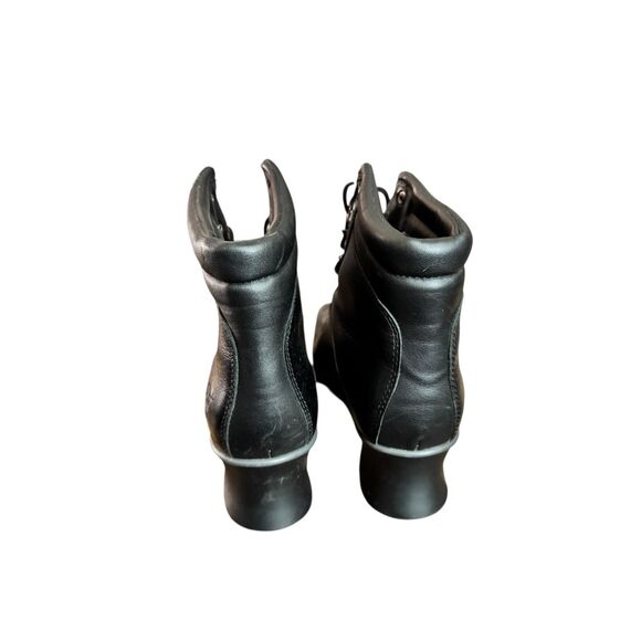 Timberland Women’s Black Leather Wedge Ankle Boots / SZ: 10 - Picture 4 of 10